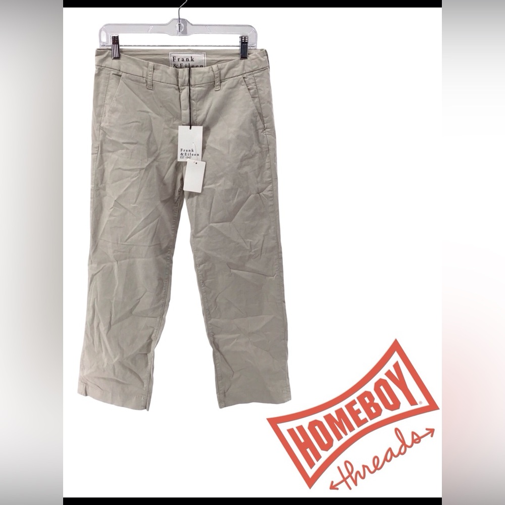 Frank & Eileen Light Beige Cropped Pants